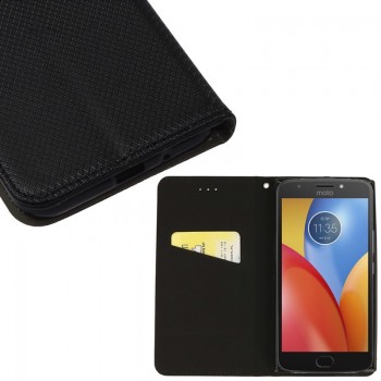 Atverčiamas dėklas juodos spalvos (MOTO E4) Atverčiamas dėklas juodos spalvos (MOTO E4)